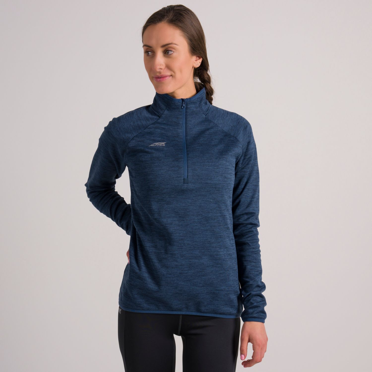 Altra Core 1/2 Zip Kadın Sweatshirt Mavi | Türkiye-67139529