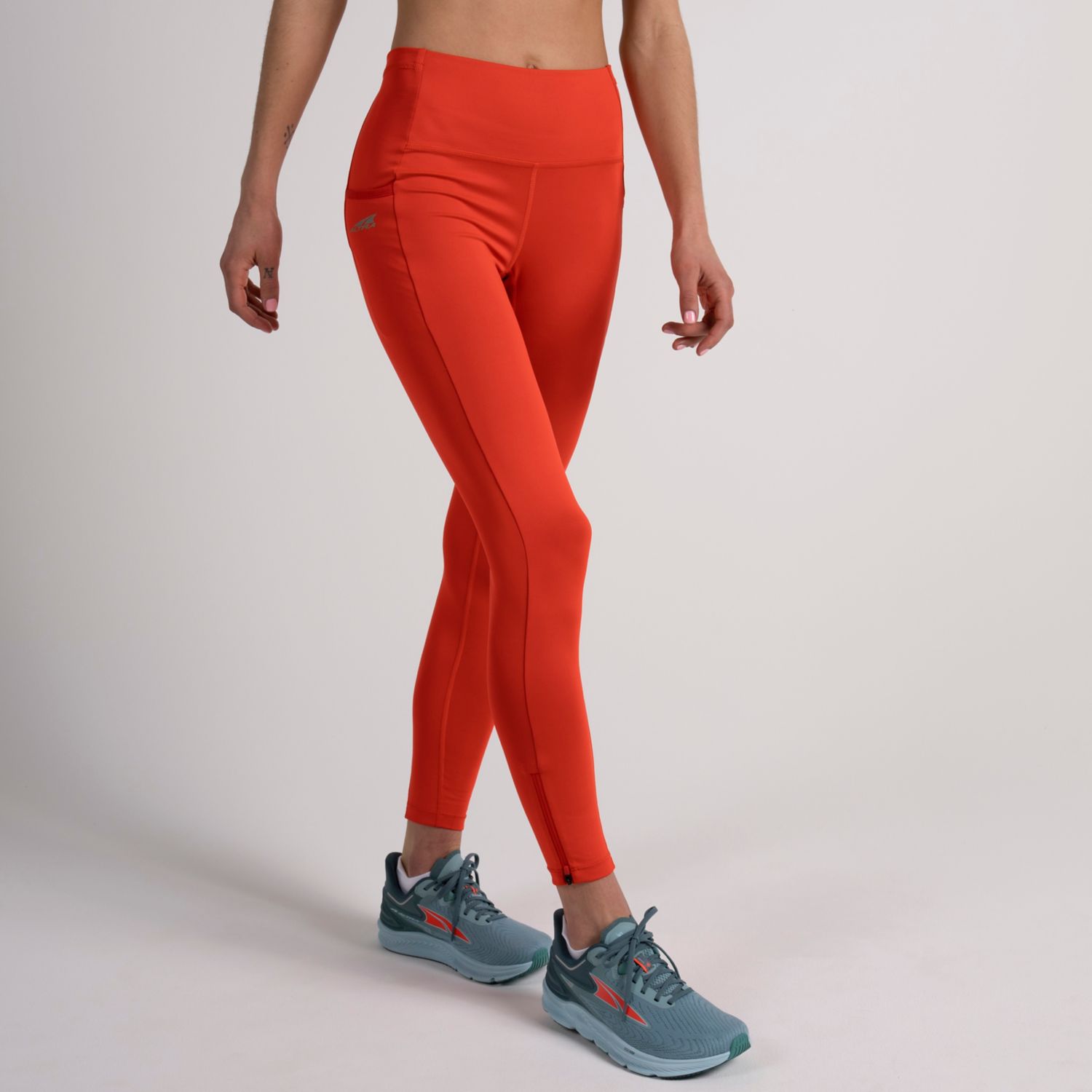 Altra Core Crop Kadın Koşu Taytı Kırmızı | Türkiye-40136259