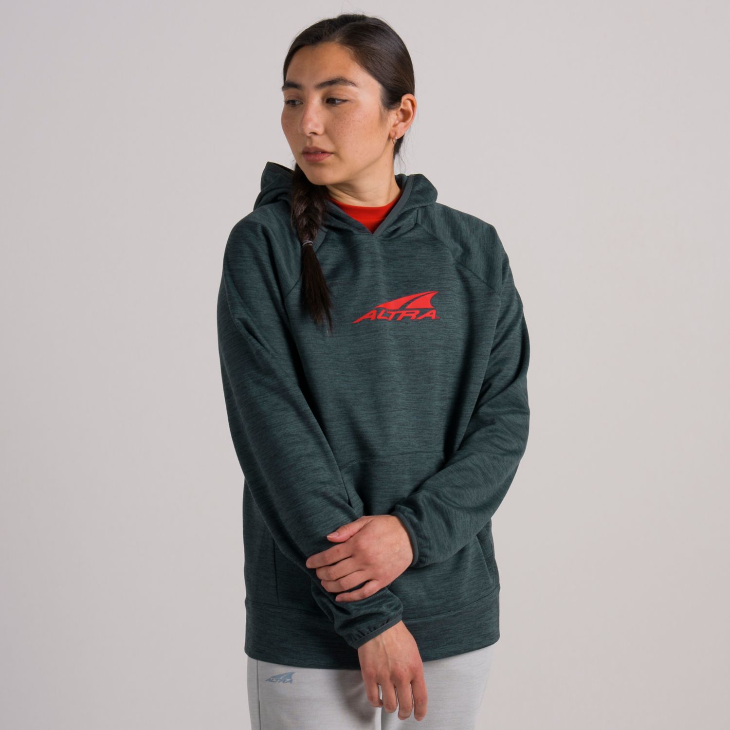 Altra Everyday Kadın Kapüşonlu Sweatshirt Koyu Yeşil | Türkiye-57893149