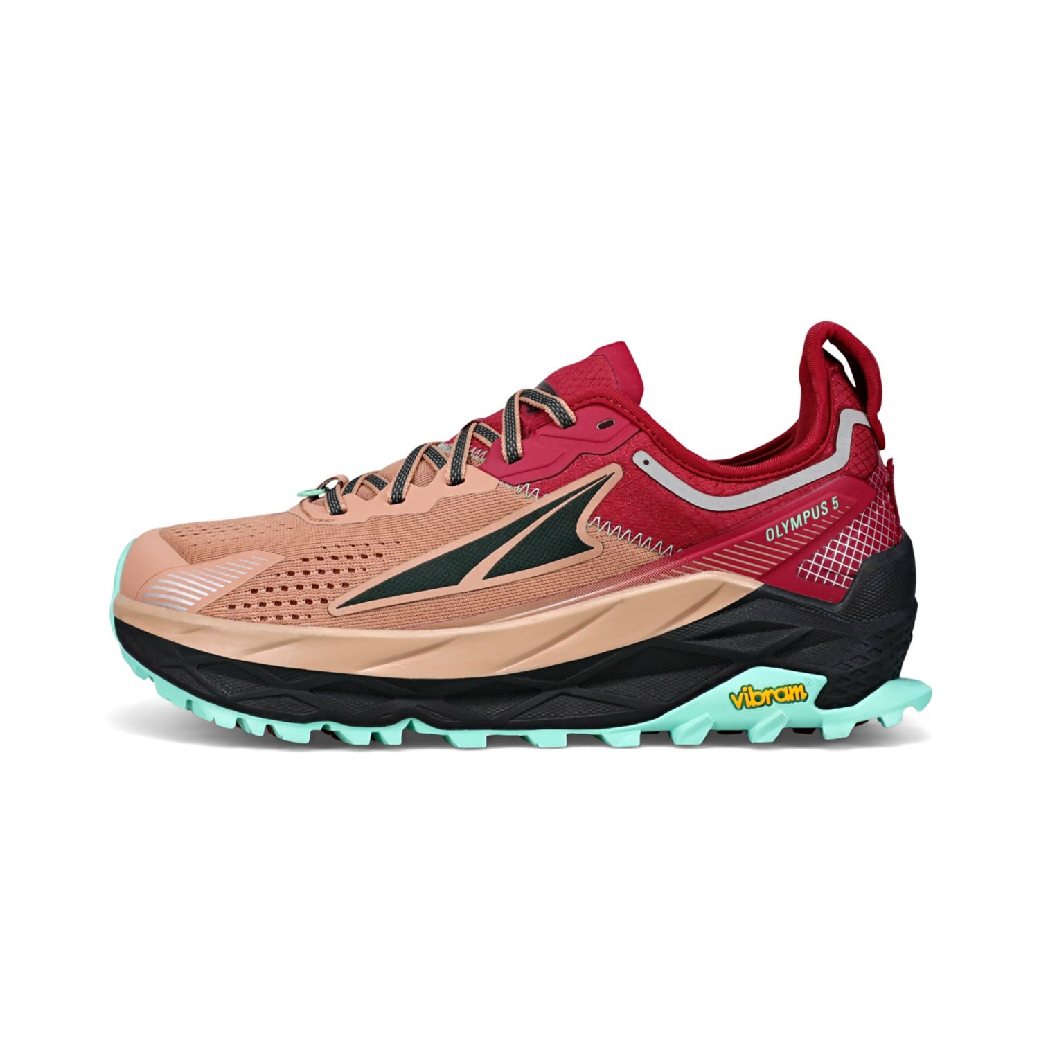 Altra Olympus 5 Kadın Patika Koşu Ayakkabısı Kahverengi Kırmızı | Türkiye-46513879